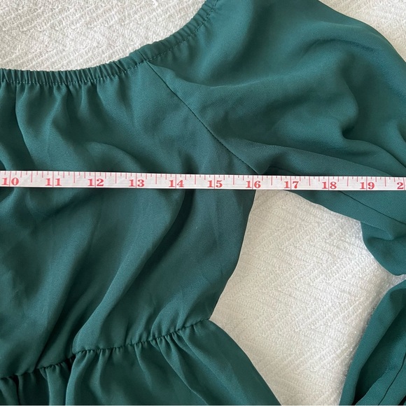 SHEIN Off Shoulder Peplum Crop Blouse L - Picture 8 of 10